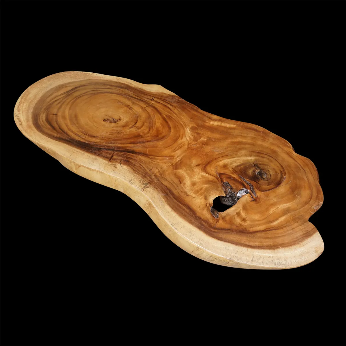 Losa de madera de forma libre larga