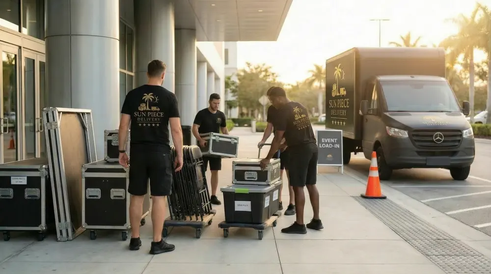 Sun Piece crew loading a van